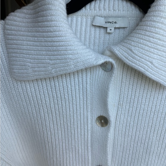 Ribbed cotton-blend cardigan size Medium - Picture 5 of 9